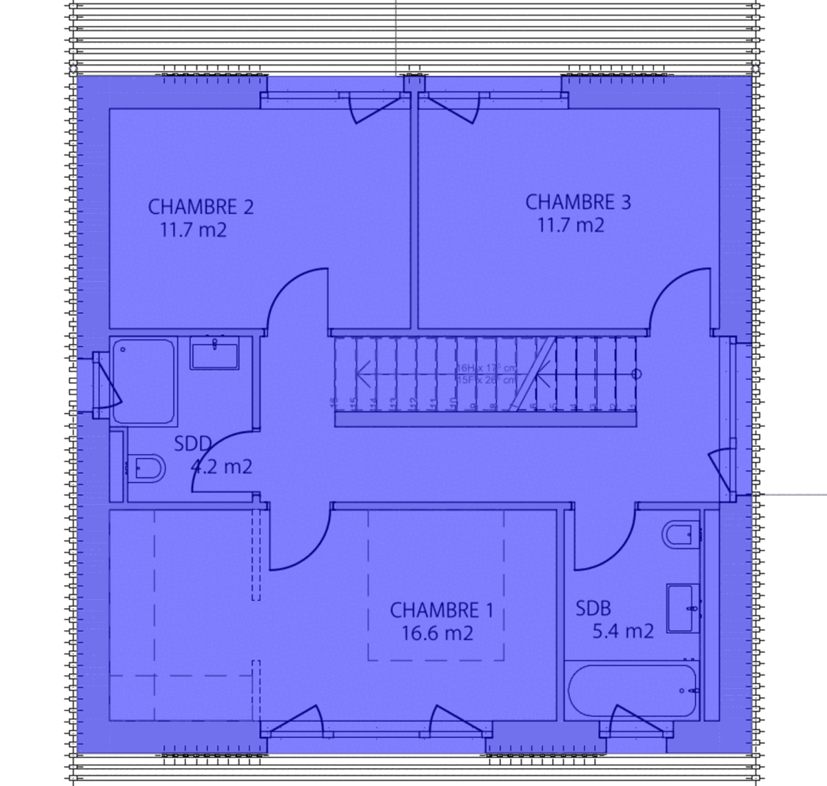 Villa A — 1er étage