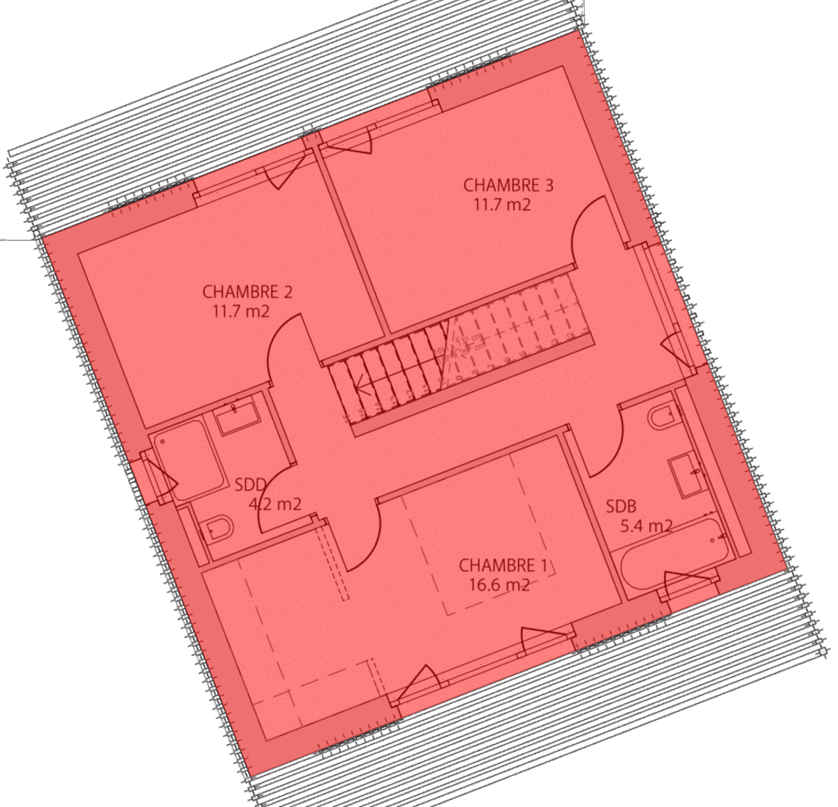 Villa C — 1er étage