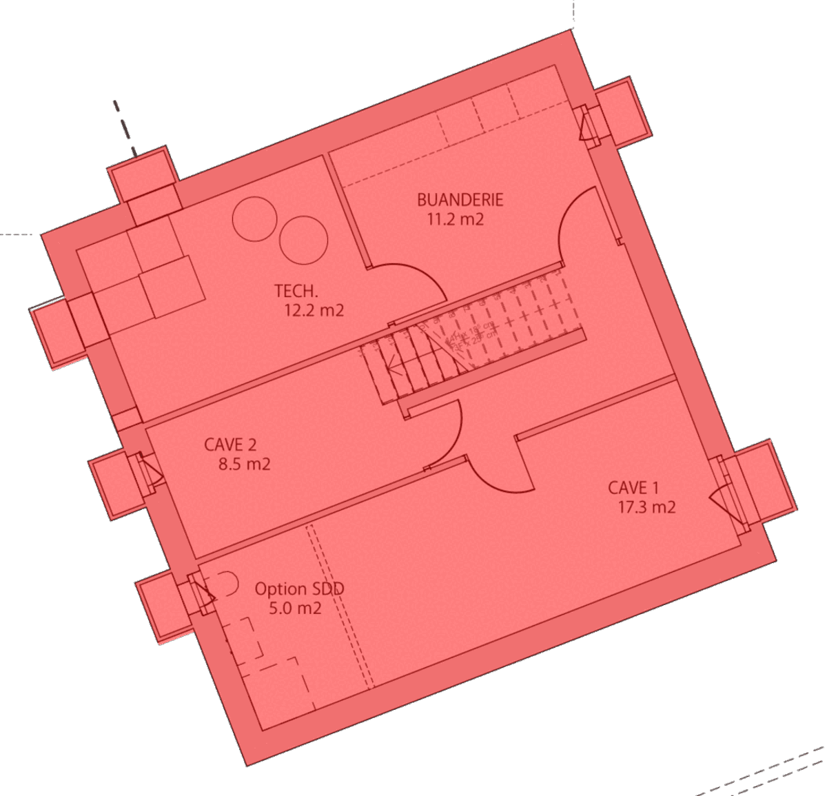 Villa C — Sous-sol