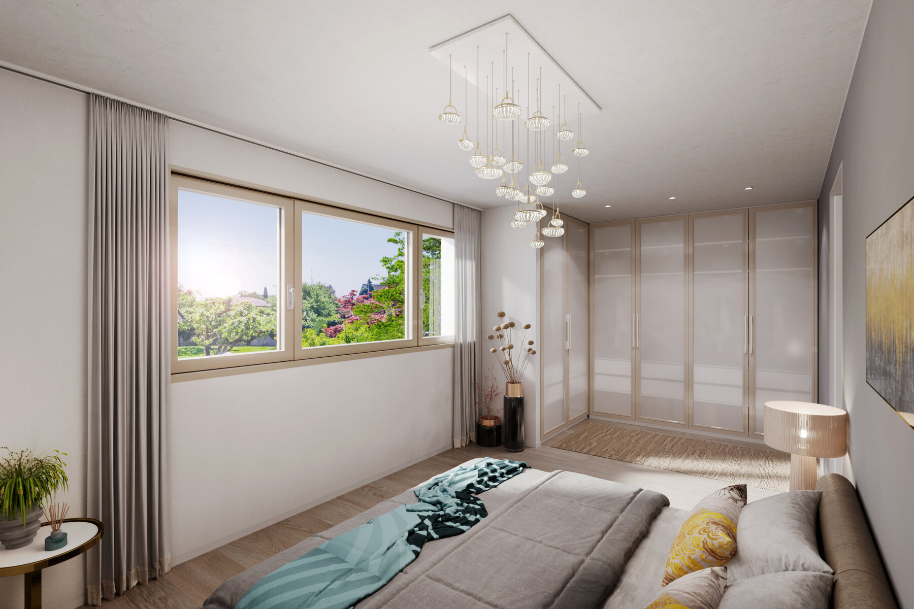 Chambre principale et son dressing